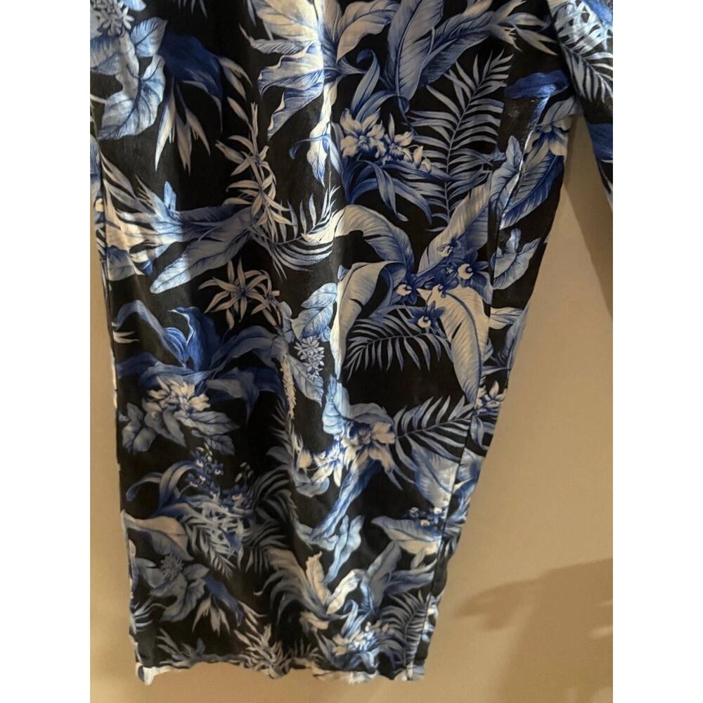 Tommy Bahama Jumpsuit Womens Medium Multi Indigo Garden Floral Off The Shoulder - Picture 4 of 5